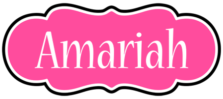 Amariah invitation logo