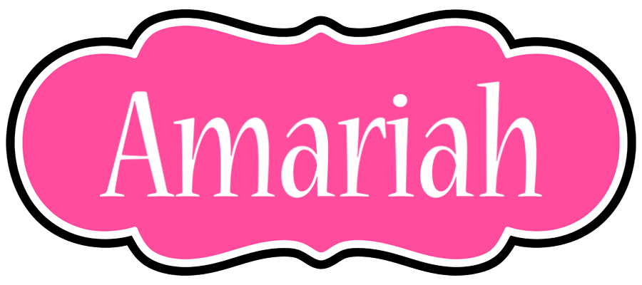 Amariah invitation logo