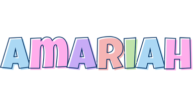 Amariah pastel logo