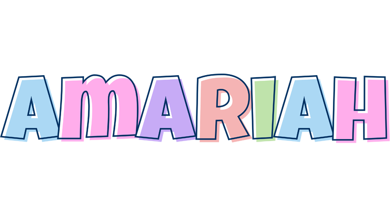Amariah pastel logo