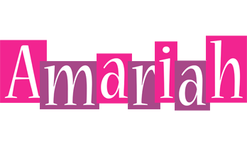 Amariah whine logo