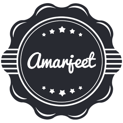 Amarjeet badge logo