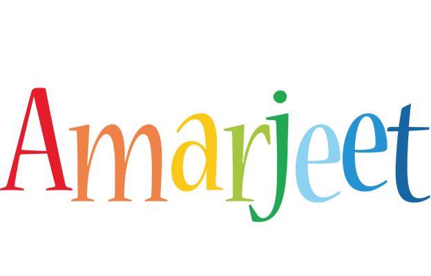Amarjeet birthday logo