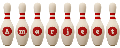 Amarjeet bowling-pin logo