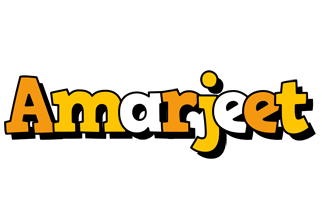 Amarjeet cartoon logo