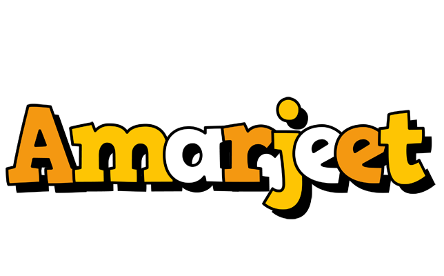 Amarjeet cartoon logo