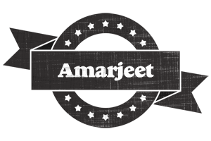 Amarjeet grunge logo