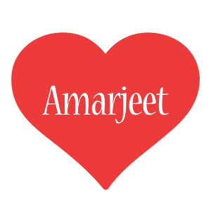 Amarjeet love logo