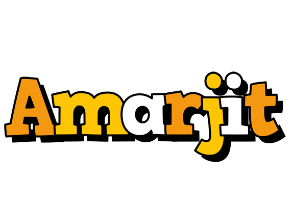 Amarjit cartoon logo