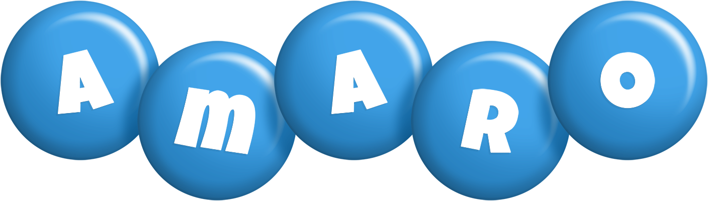 Amaro candy-blue logo