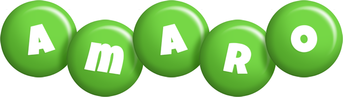 Amaro candy-green logo