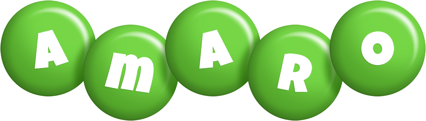 Amaro candy-green logo