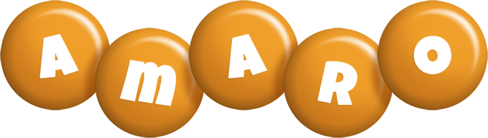 Amaro candy-orange logo