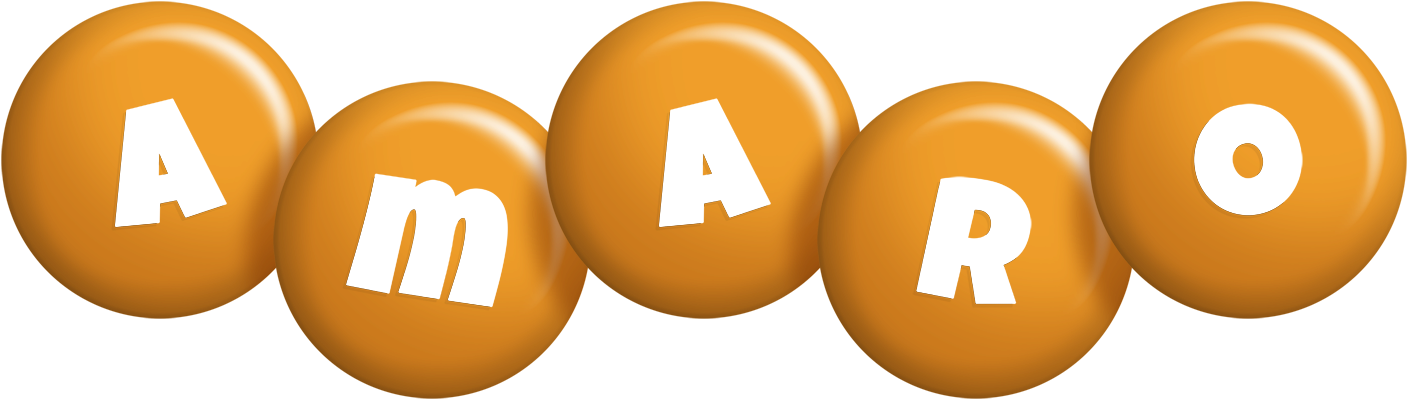 Amaro candy-orange logo