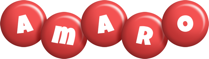 Amaro candy-red logo