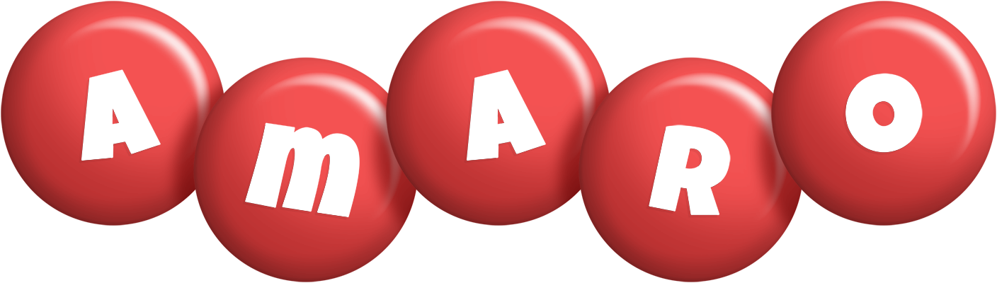 Amaro candy-red logo