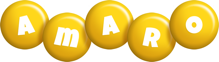 Amaro candy-yellow logo