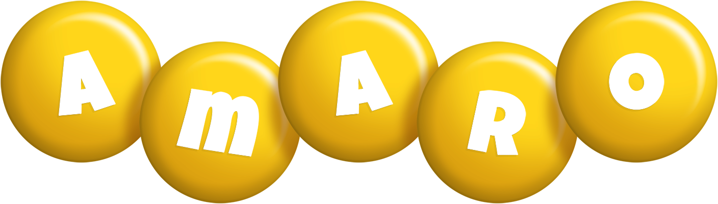 Amaro candy-yellow logo