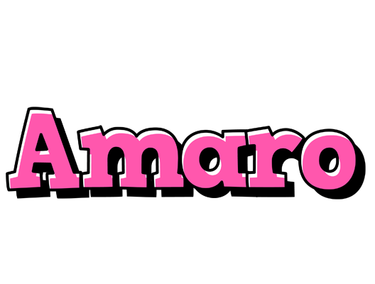 Amaro girlish logo