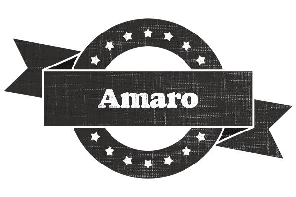 Amaro grunge logo