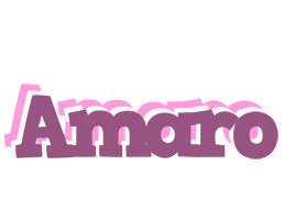 Amaro relaxing logo