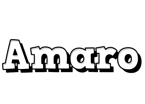 Amaro snowing logo