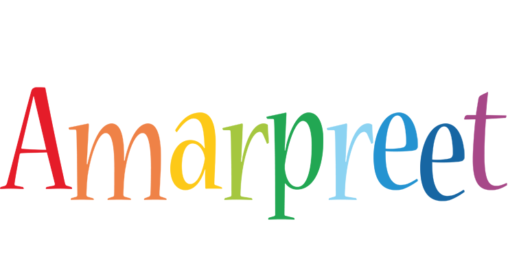 Amarpreet birthday logo