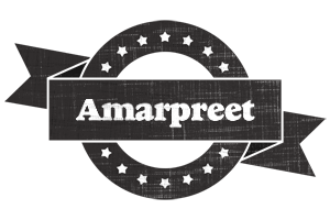 Amarpreet grunge logo