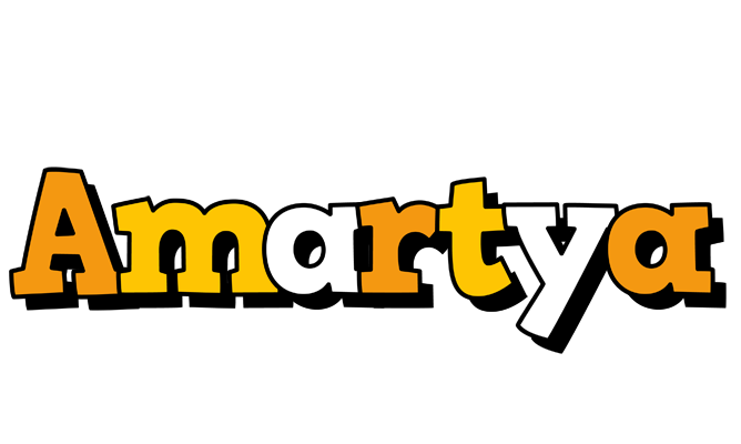 Amartya cartoon logo