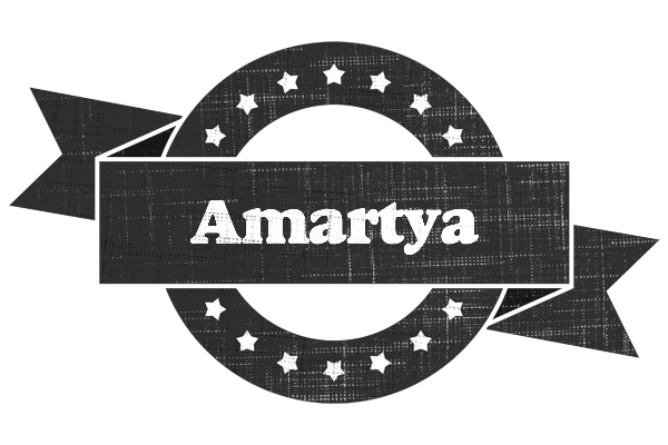 Amartya grunge logo