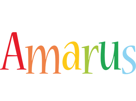 Amarus birthday logo