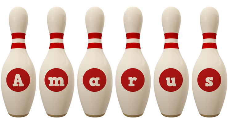 Amarus bowling-pin logo