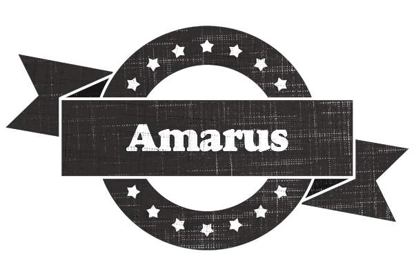 Amarus grunge logo