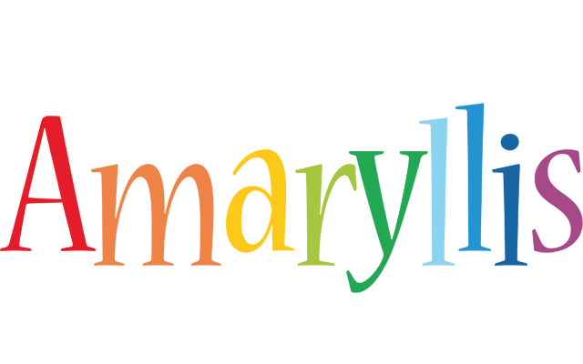 Amaryllis birthday logo
