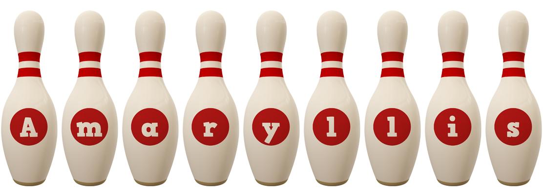 Amaryllis bowling-pin logo
