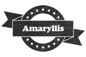 Amaryllis grunge logo