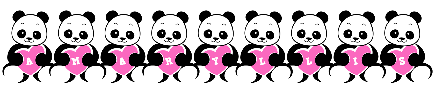 Amaryllis love-panda logo