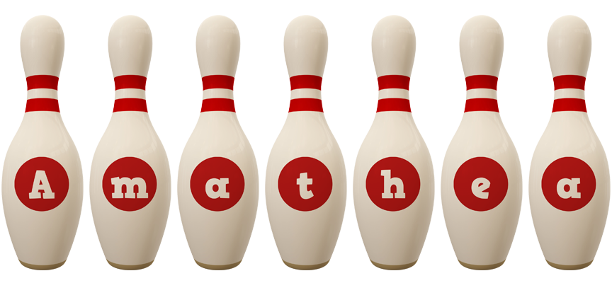 Amathea bowling-pin logo