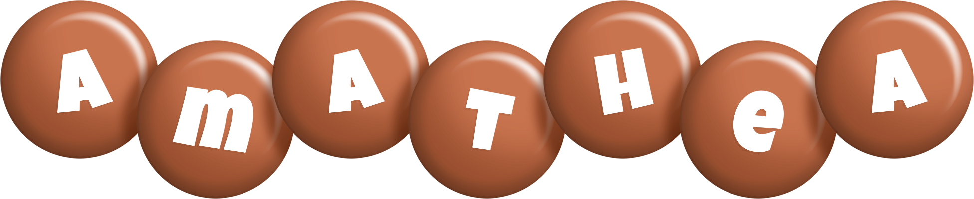 Amathea candy-brown logo