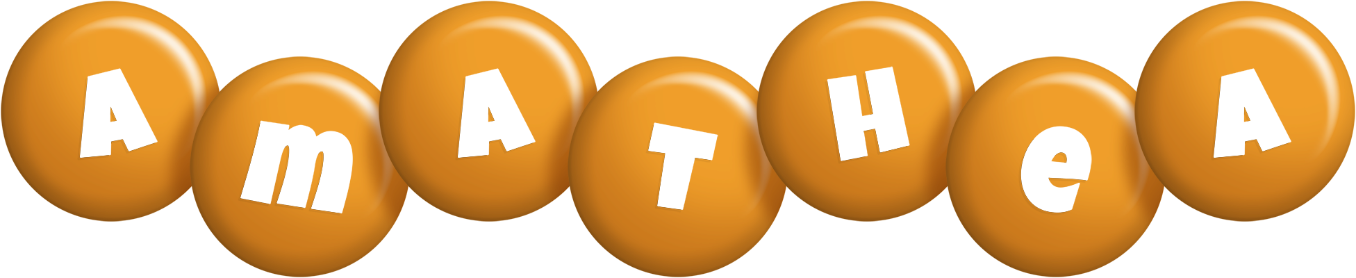 Amathea candy-orange logo