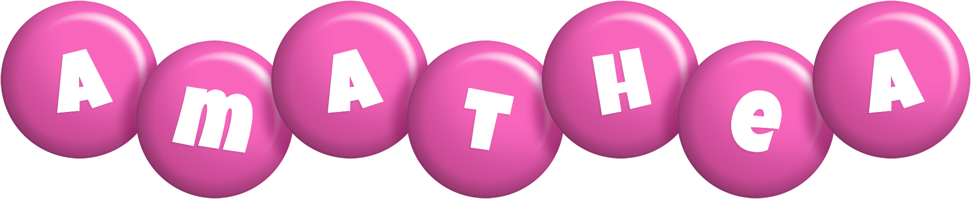 Amathea candy-pink logo