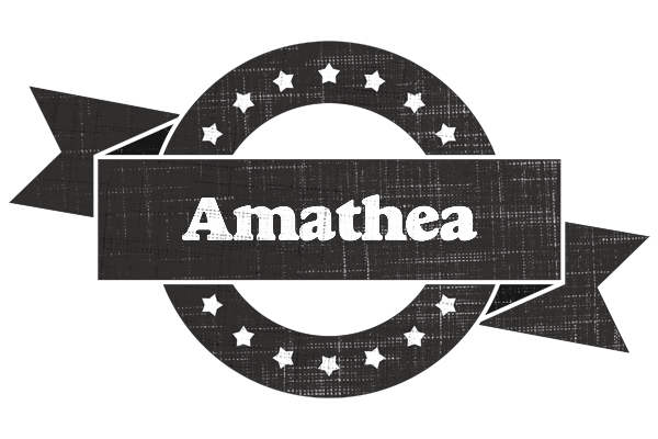 Amathea grunge logo