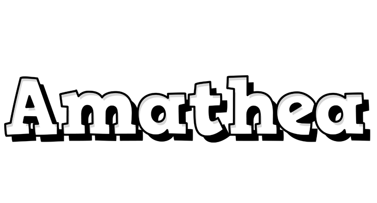 Amathea snowing logo