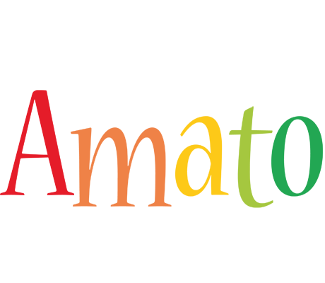 Amato birthday logo