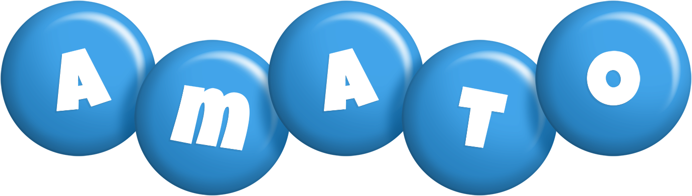 Amato candy-blue logo