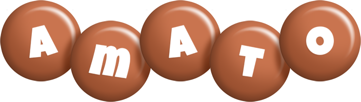 Amato candy-brown logo