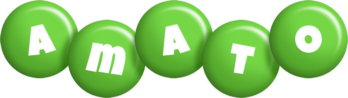 Amato candy-green logo