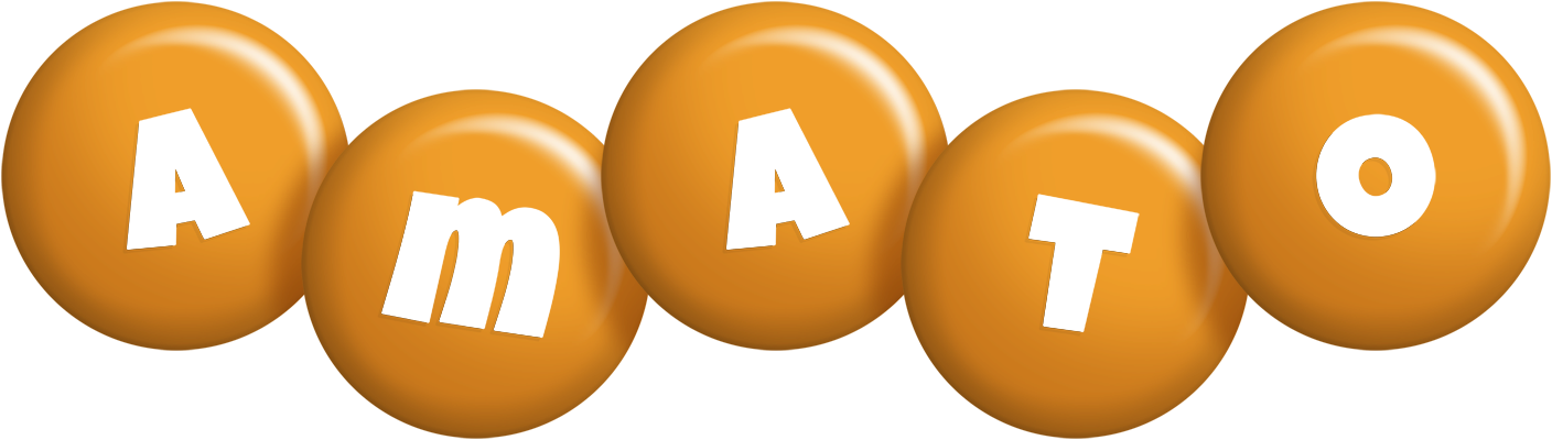 Amato candy-orange logo