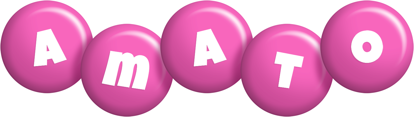 Amato candy-pink logo