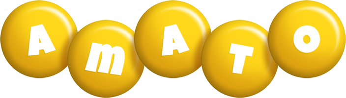 Amato candy-yellow logo